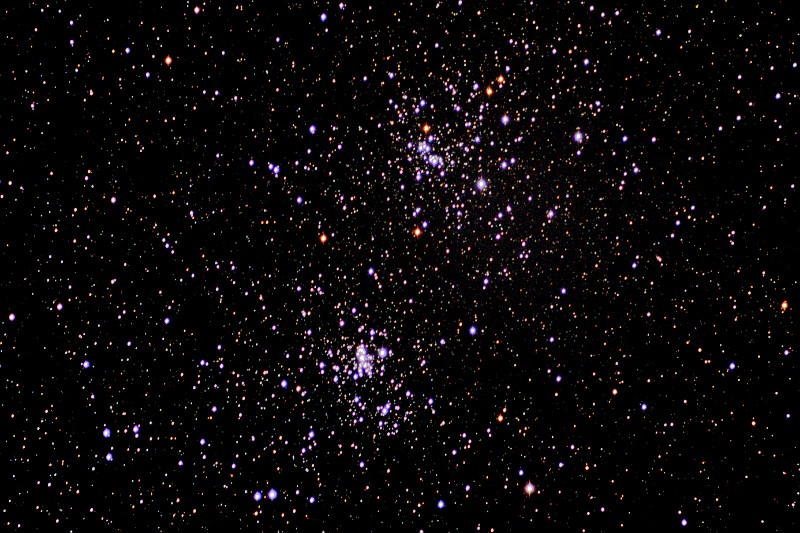 NGC_884_869_LRGB_20071006_3_5_5_5_5.jpg - Amas double de Pers�e NGC 884 et NGC 869 (LRGB 5m:5m:5m:5m bin: 1x1) - Plut�t clair, sans lune, l�ger vent - William Optics Megrez 80 APO - ST-8XME - Renens 06/10/2007