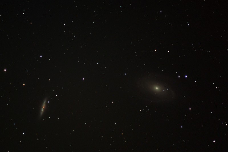M81_LRGB_20_15_15_15_20071231_1.png - M82 (Cigar Galaxy) et M81 (Bode's Galaxy) - LRGB 19:15:15:15 min - William Optics Megrez 80 APO - ST-8XME - Renens 31/12/2007